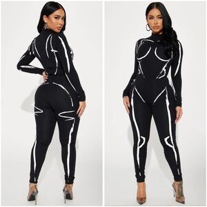 Feelin' The Body Heat Legging Set - Black - Sz 1X